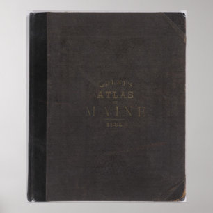 Poster Atlas de l'état du Maine