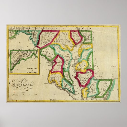 Poster Atlas général du Maryland (Devant)