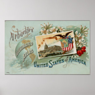 Poster Atlas illustré d'Arbuckles