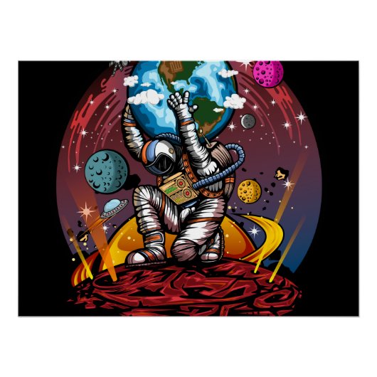 Poster Atlas Space Man (Devant)