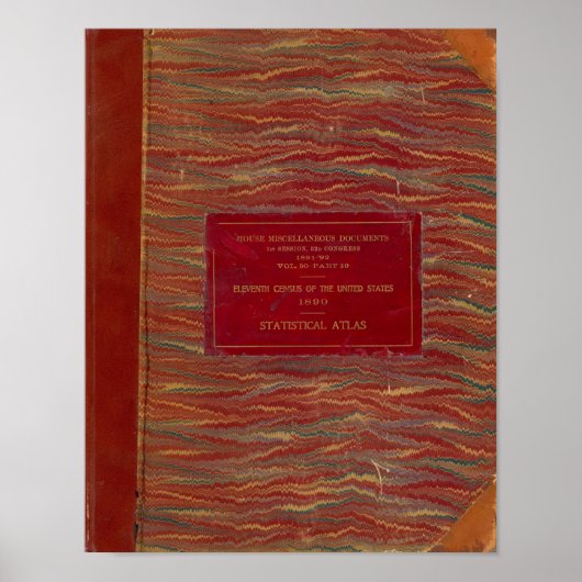 Poster Atlas statistique États-Unis (Devant)