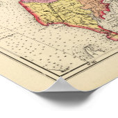 Poster Atlas topographique des comtés du Maryland (Coin)