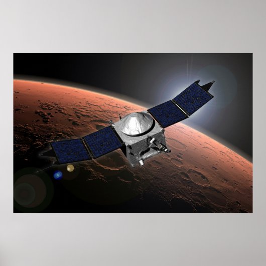 Poster Atmosphère Mars Et Mission D'Évolution Volatile. (Devant)