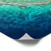 Poster Atoll Circulaire Parfait Vue Satellite (Coin)