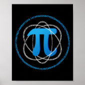 Poster Atom Pi Day Math Science Lover Cadeau (Devant)