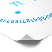 Poster Atom Pi Math Science Cadeau Souche 3.14 Pi Jour (Coin)