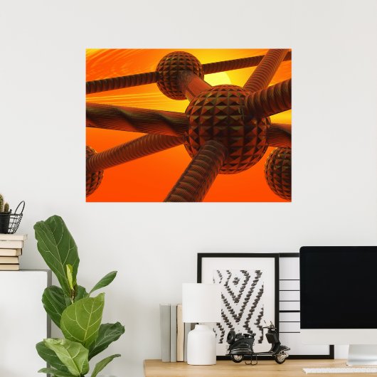 Poster atomes (Bureau à domicile)