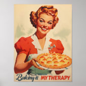 Poster Atomic Age Print Funny Kitchen Wall Art Retro Prin (Devant)