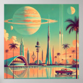 Poster Atomic Futuristic New Florida (Devant)