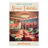 Poster Atomic Futuristic Penthouse Apartment (Devant)