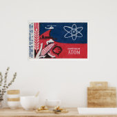 Poster Atomic Symbol Soviet Union Mid-Century Matchbox (Cuisine)