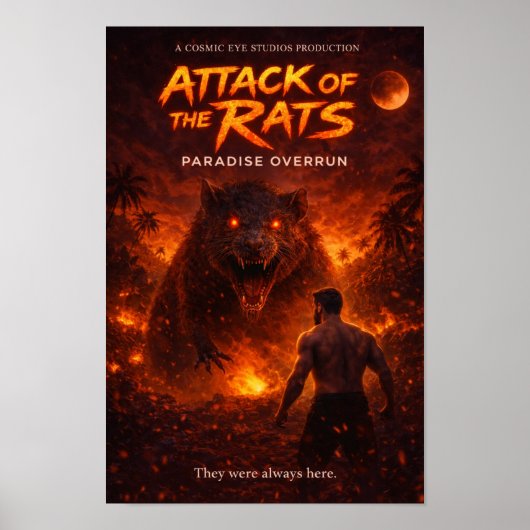 Poster Attack of the Rats — Paradise Overrun (Devant)