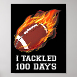 Poster Attaqué 100 Jours De Costume Scolaire Football Gar