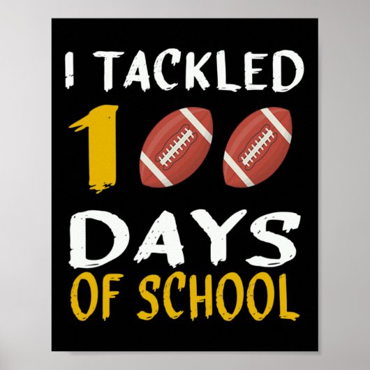 Poster Attaqué 100 Jours D'École 100E Jour De Foo D'École (Devant)
