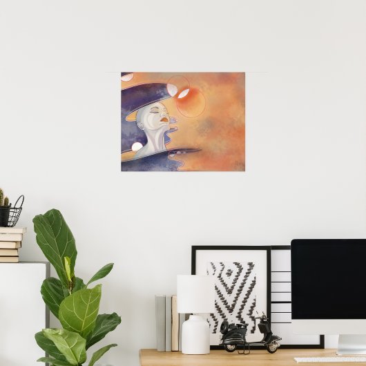 Poster Attaque à la nébuleuse et collier galactique à per (Bureau à domicile)