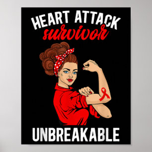 Poster Attaque cardiaque Survivor Incassable Attaque card
