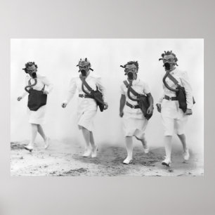 POSTER ATTAQUE CHIMIQUE 1942