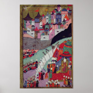 Poster Attaque contre Belgrade en 1521