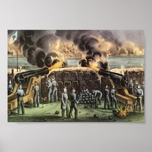 Poster Attaque contre Ft. Sumter (Devant)