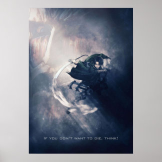 Poster attaque contre titan design