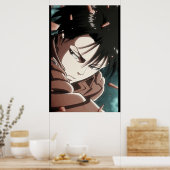 Poster Attaque Contre Titan Levi (Cuisine)