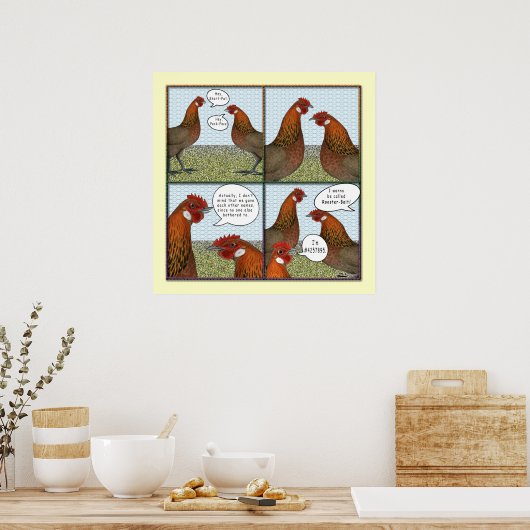 Poster Attaque de coq (Cuisine)