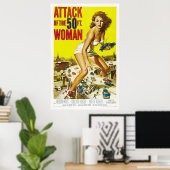 Poster Attaque de la femme de 50 pieds (Bureau à domicile)