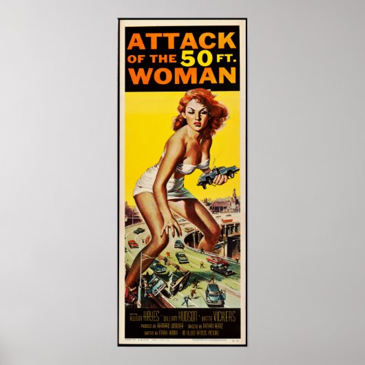 Poster Attaque de la femme de 50 pieds (1958) (Devant)