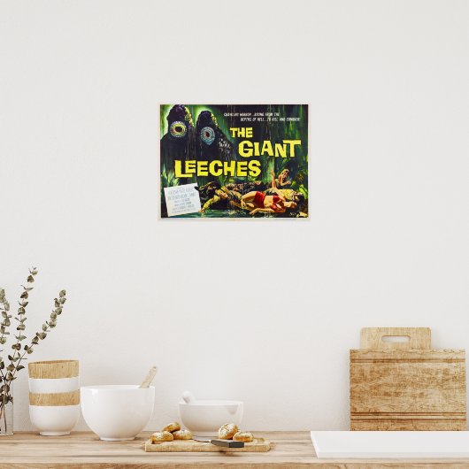 Poster Attaque de l'affiche des sangsues géantes (Cuisine)