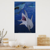 Poster Attaque de requin (Cuisine)