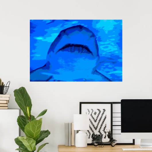 Poster Attaque de requin (Bureau à domicile)