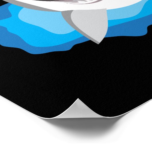 Poster Attaque de requin - Grand requin blanc (Coin)