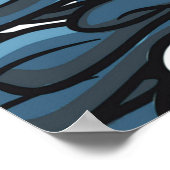 Poster Attaque de requin POW Superhero Comic Water Splat (Coin)