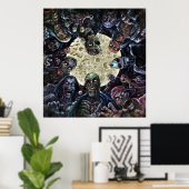 Poster Attaque de zombies (Horde de zombie) (Bureau à domicile)
