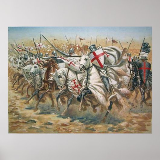 Poster Attaque des Chevaliers du temple (Devant)