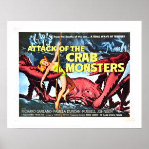 Poster Attaque des monstres de crabe