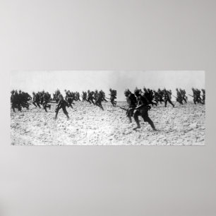 Poster Attaque d'infanterie allemande
