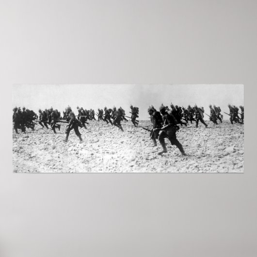 Poster Attaque d'infanterie allemande (Devant)