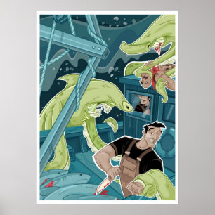 Poster Attaque en mer