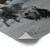 Poster Attaque hivernale des loups (Coin)