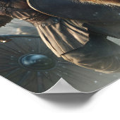 Poster Attaque majestueuse à échelle grise (Coin)