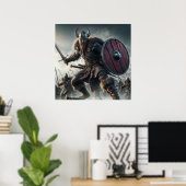 Poster Attaque majestueuse à échelle grise (Bureau à domicile)