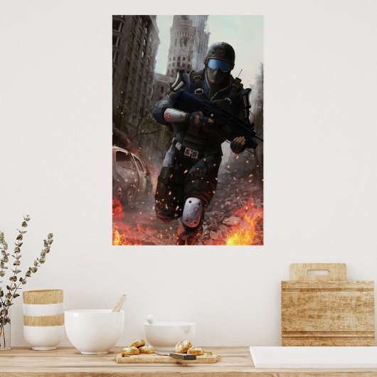 Poster Attaque nucléaire - CT (Cuisine)