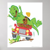 Poster Attaque Scooby Doo T-Rex (Devant)
