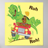 Poster Attaque Scooby Doo T-Rex (Devant)