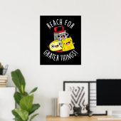 Poster Atteignez de Plus Grandes Choses Pun Fromage Drôle (Bureau à domicile)