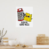 Poster Atteindre Gratesse Funny Fromage Puns (Cuisine)