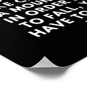 Poster Atteindre le succès est comme l'escalade une monta (Coin)