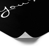 Poster Atteindre Motivational Basketball noir et blanc (Coin)