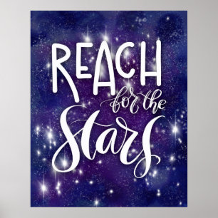 Poster Atteindre Pour Les Étoiles